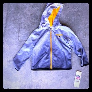 Kids Grey Redskins Hoodie